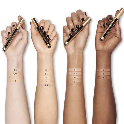 ysl touche éclat high cover concealer swatches|YSL touche eclat original shade.